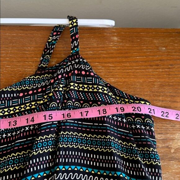 NWT Torrid Babydoll Tank Dress Womens 3X Geometric Colorful Sleeveless Full NEW - Picture 7 of 8